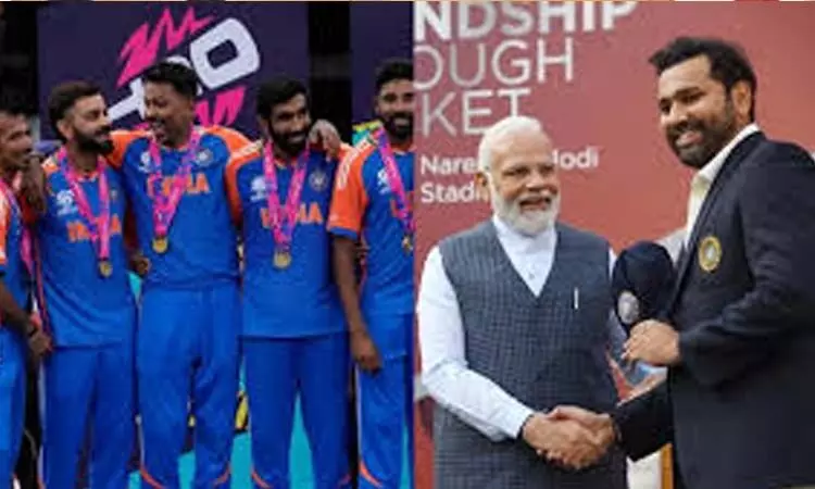 प्रधानमंत्री मोदी ने World Cup  चैंपियन की मेजबानी