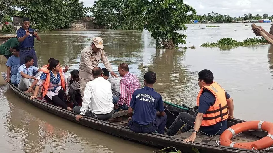 ASSAM NEWS :  असम में बाढ़ से 46 लोगों की मौत, 26 हजार से अधिक लोगों ने राहत शिविरों में ली शरण