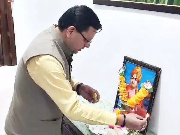 CM Pushkar Singh Dhami ने स्वामी विवेकानंद को श्रद्धांजलि दी