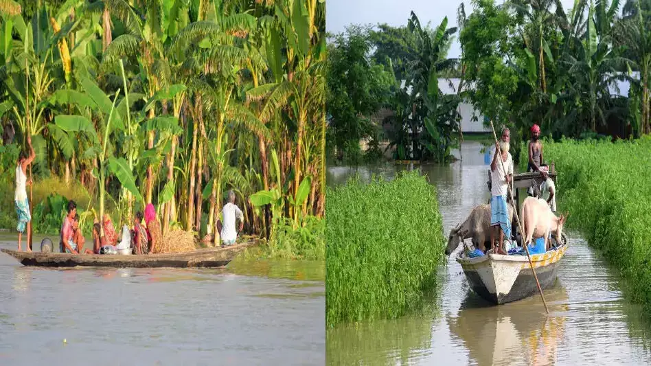 ASSAM  के विधायक रेकीबुद्दीन अहमद ने कामरूप जिले में बाढ़ के प्रभाव का आकलन किया