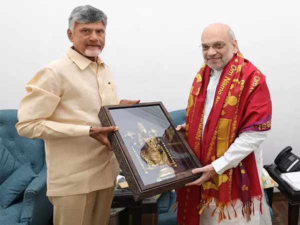 CM Naidu, टीडीपी सांसदों ने अमित शाह से मुलाकात की, देश और राज्य के विकास पर चर्चा की