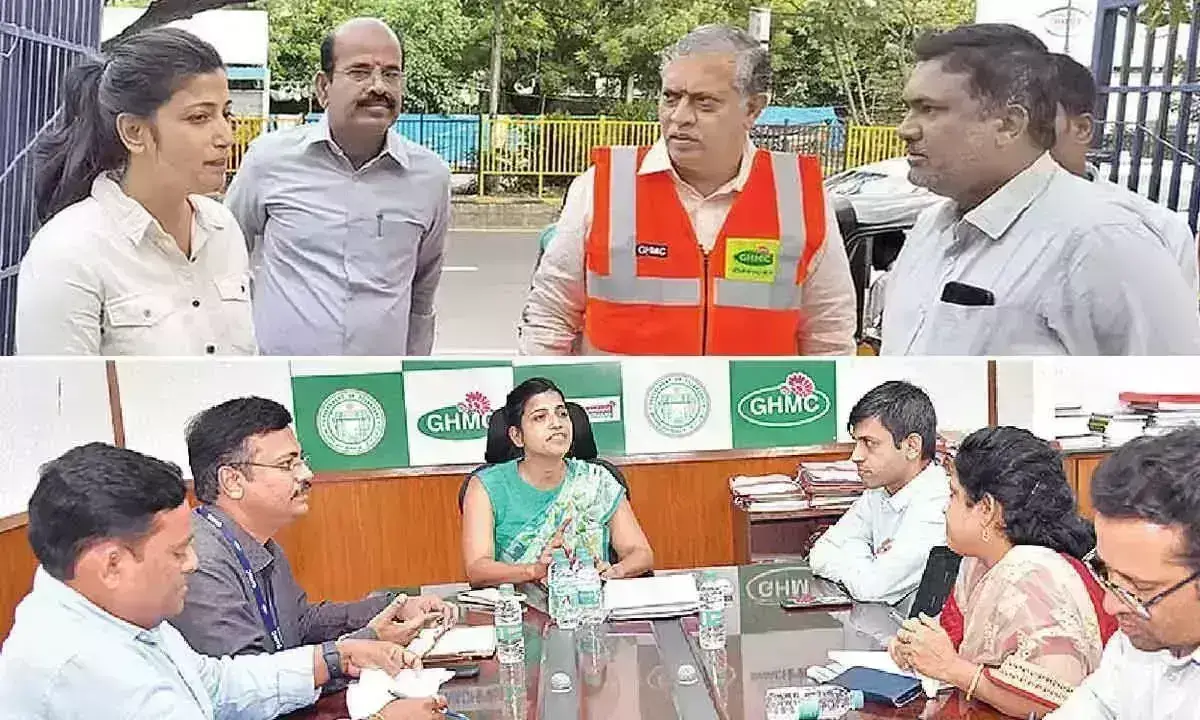 GHMC आयुक्त ने किया औचक निरीक्षण