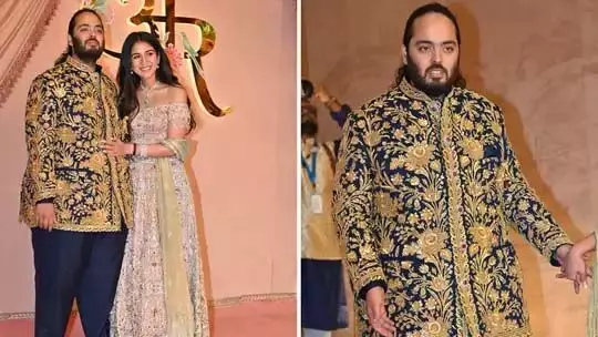 Anant-Radhika Wedding: स्वरोस्की क्रिस्टल लगे लहंगे में राधिका का प्रिंसेस लुक