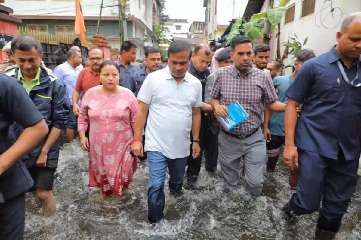Assam news :  जलभराव के लिए डीटीपी नाले के अतिक्रमण को जिम्मेदार ठहराया