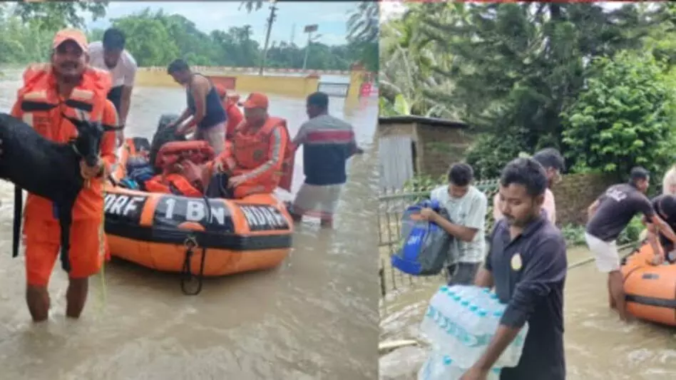 ASSAM : नागांव जिले के अधिकारी प्रभावित लोगों को राहत प्रदान कर रहे