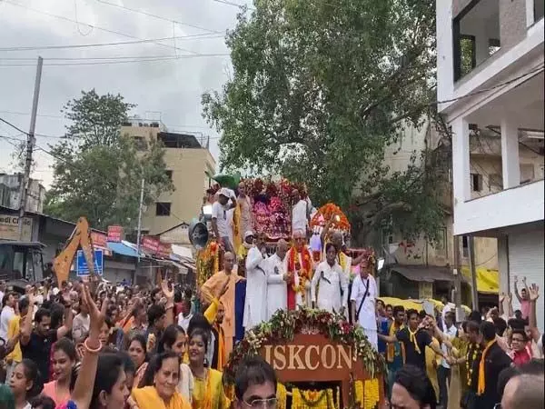 Telangana: हैदराबाद में भगवान जगन्नाथ की रथ यात्रा निकाली गई