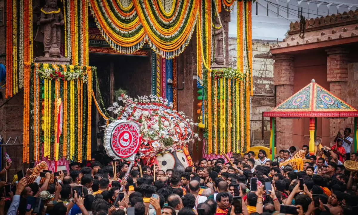 Odisha News: ओडिशा के जाजपुर में अपनी अनूठी रथ यात्रा परंपरा को जीवित रखा गया