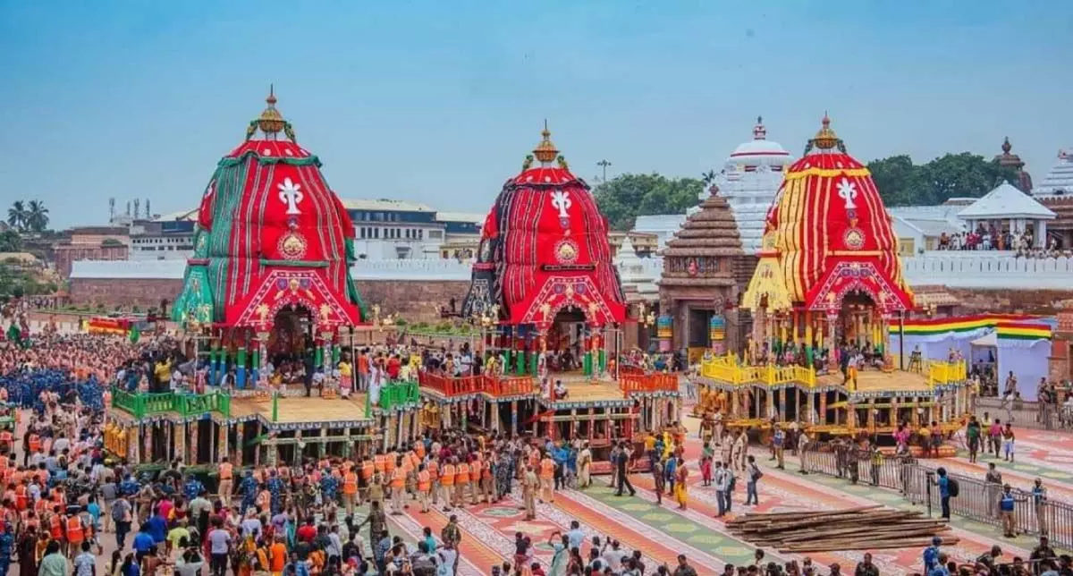 Odisha : भगवान जगन्नाथ की रथ यात्रा का दूसरा दिन, कुछ ही देर में रथों की शुरू होगी आवाजाही