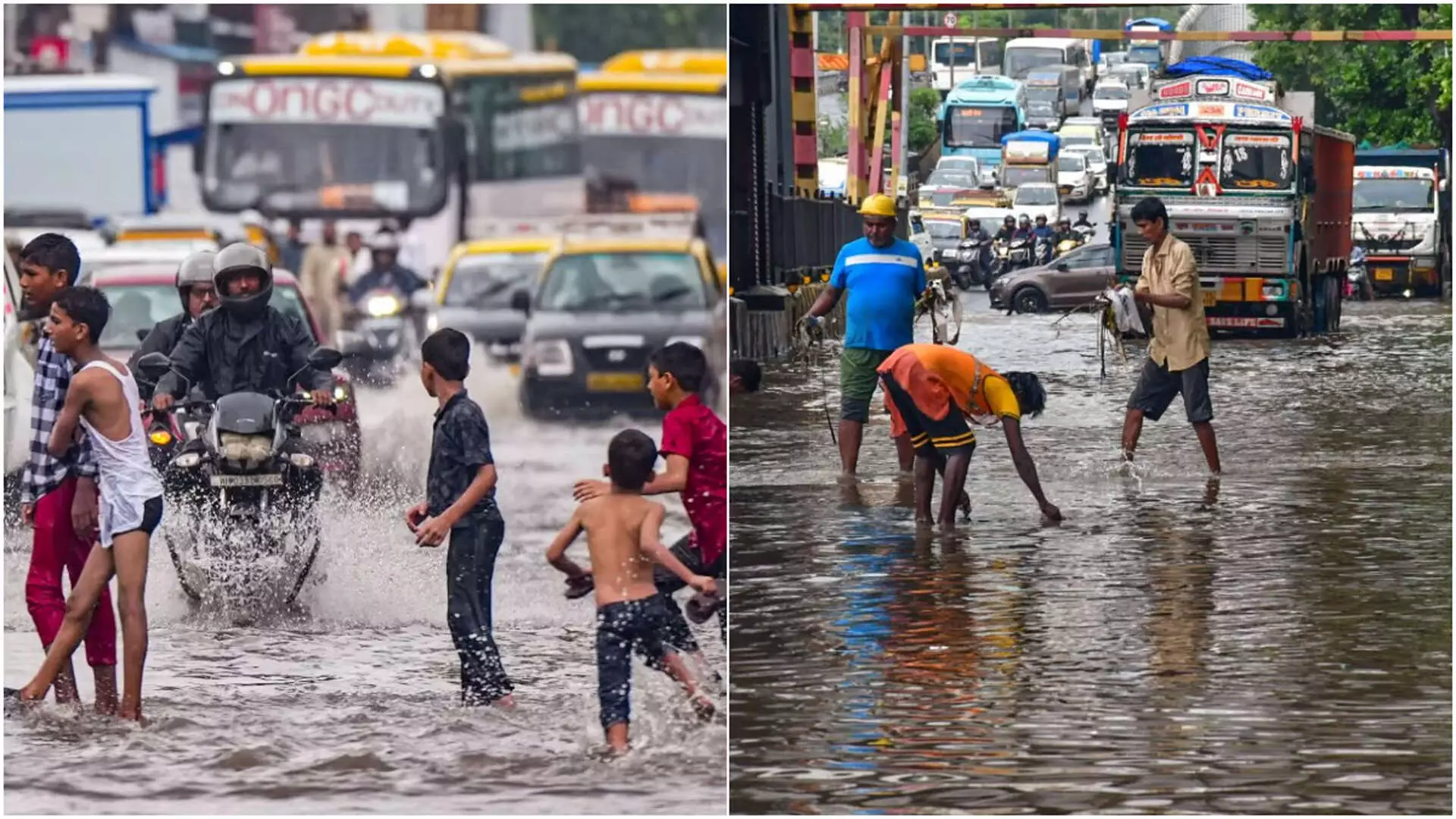 Mumbai: भारी बारिश के बाद ट्रेन सेवाएं स्थगित, स्कूल बंद, सड़कों और घरों में पानी भरा