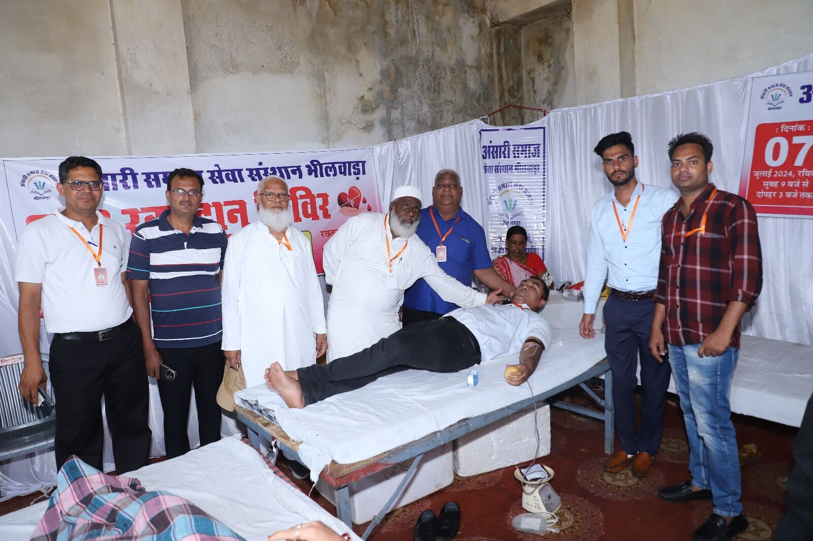 Ansari Samaj Seva Sansthan के प्रथम रक्तदान शिविर में 108 यूनिट रक्त हुआ संग्रहित