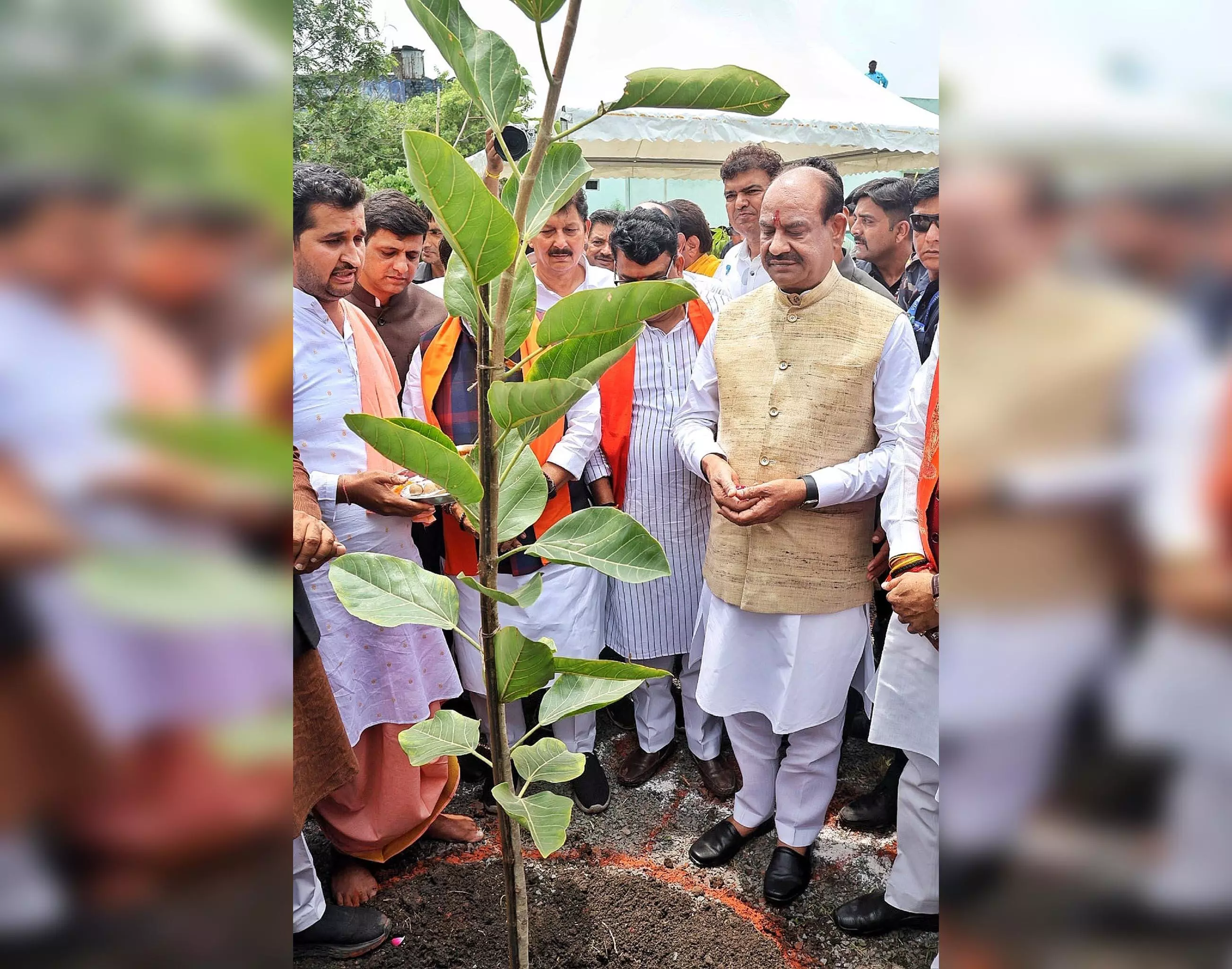 Om Birla: इंदौर में एक पेड़ मां के नाम अभियान में लोकसभा अध्यक्ष ओम बिरला ने भी लिया हिस्सा