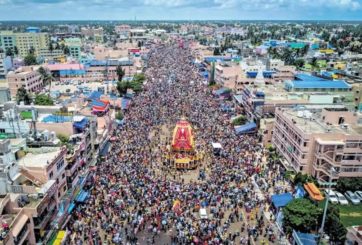 Odisha: रथ गुंडिचा मंदिर पहुंचे, 9 जुलाई को देवता मंदिर में प्रवेश करेंगे