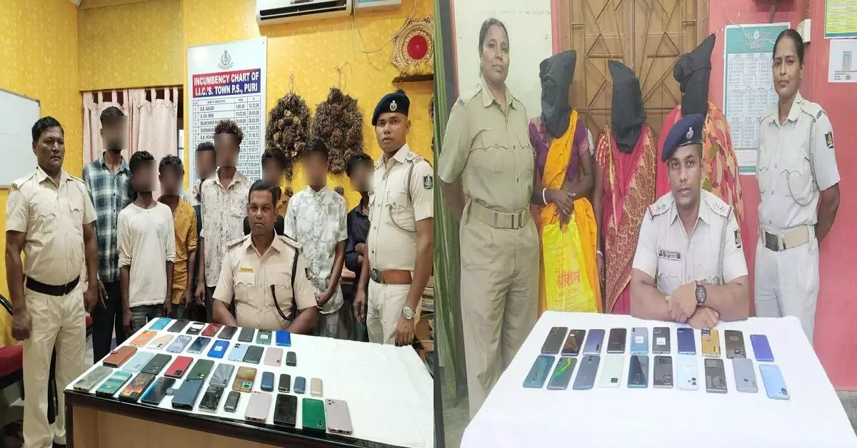 Puri Rath Yatra के दौरान स्नैचिंग गैंग के 12 सदस्य गिरफ्तार