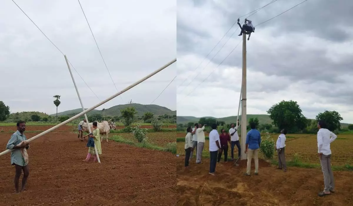 Andhra : ऊर्जा मंत्री ने आंध्र के किसानों की बिजली के तारों की समस्या का समाधान किया