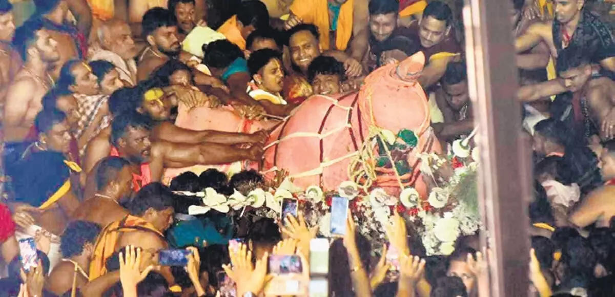 Puri में भगवान बलभद्र के फिसलने से सात सेवक घायल