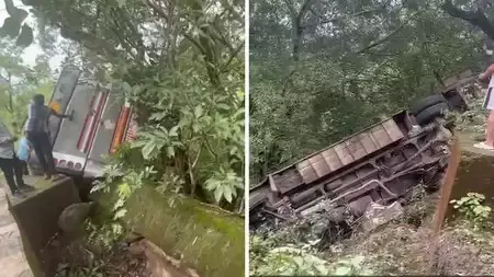 Nashik: सापुतारा घाट पर ड्राइवर की लापरवाही से पर्यटक बस दुर्घटनाग्रस्त हुई