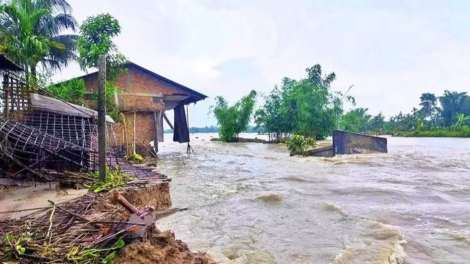 ASSAM  में बाढ़ की स्थिति में सुधार, 5 की मौत