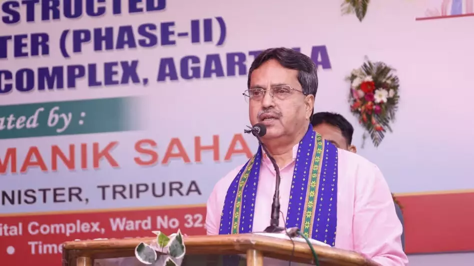 Tripura : स्वास्थ्य बुनियादी ढांचे को बढ़ावा देने के लिए निरंतर प्रयास