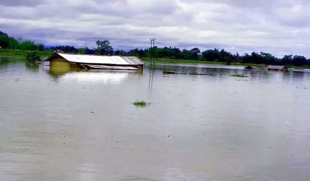 Assam बाढ़ मृतकों की संख्या 84 हुई, हजारों लोग विस्थापित