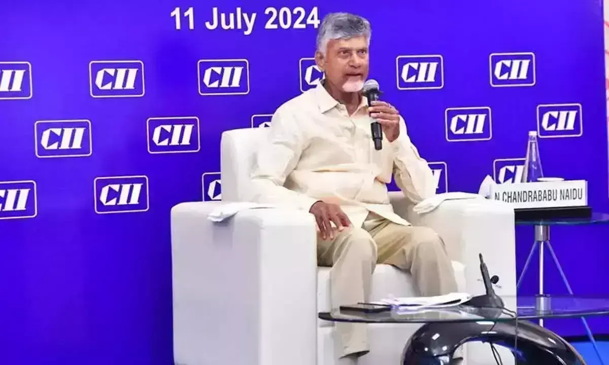 CM Naidu ने भारतीय उद्योग जगत के समक्ष ‘गरीबी-शून्य’ राष्ट्र का विचार रखा