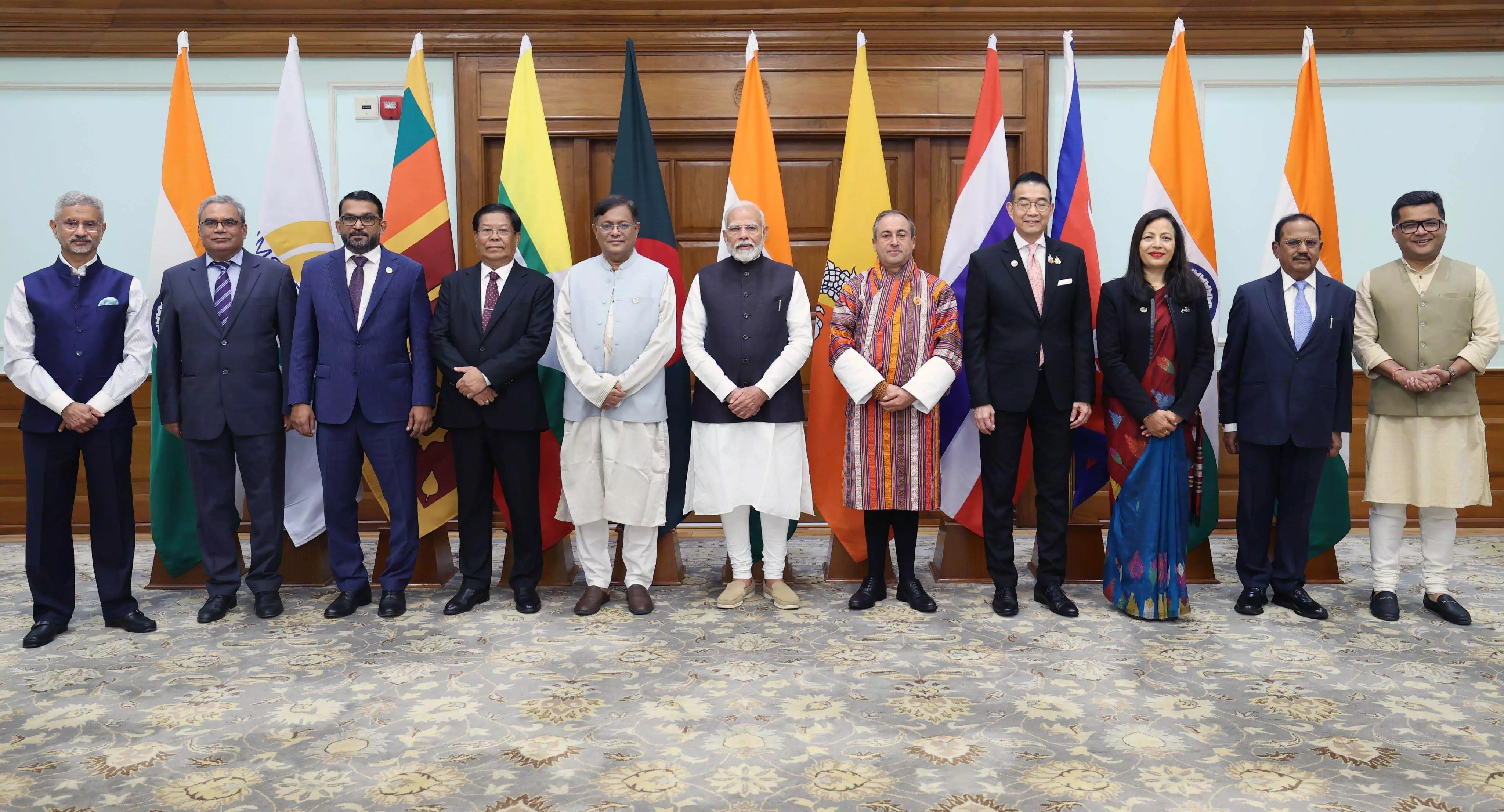बंगाल की खाड़ी के देशों के विदेश मंत्रियों की पीएम मोदी के साथ बैठक