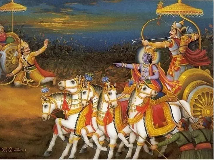 Religion Desk : कैसे भगवान कृष्ण ने अपने पुत्र अभिमन्यु की रक्षा की