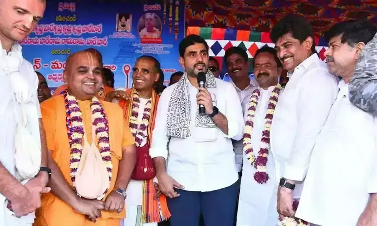 Lokesh ने किया श्री जगन्नाथ रथ यात्रा का उद्घाटन