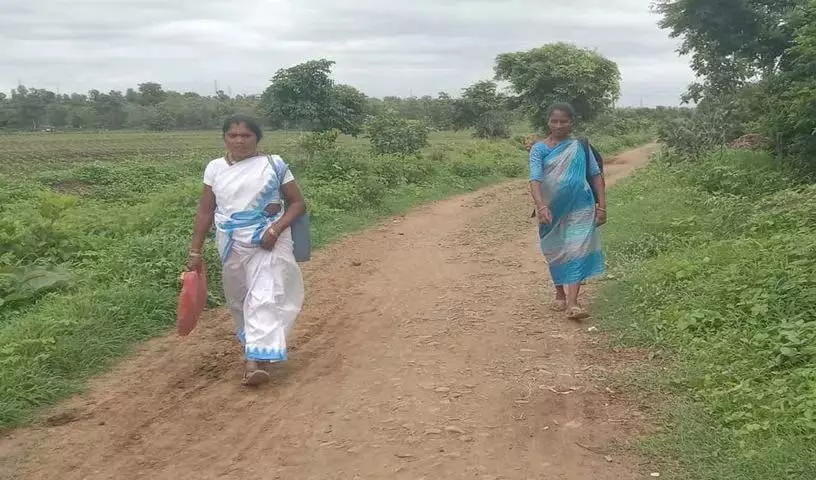 आदिवासी गर्भवती महिला को Adilabad में PHC पहुंचने के लिए 2 किलोमीटर पैदल चलना पड़ा