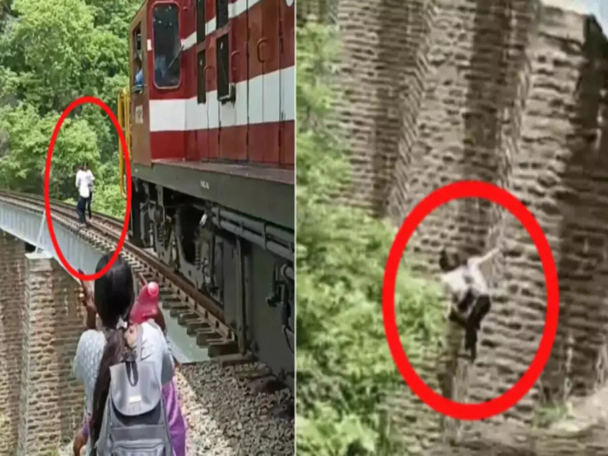 रेल ब्रिज पर Photo shoot के दौरान आई ट्रेन, पति-पत्नी गंभीर रूप से घायल