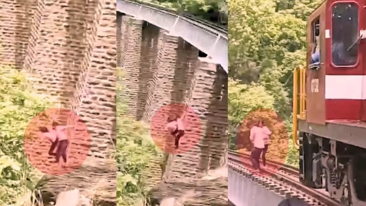 Jaipur: ट्रेन देख 90 फीट गहरी खाई में कूदे पति-पत्नी
