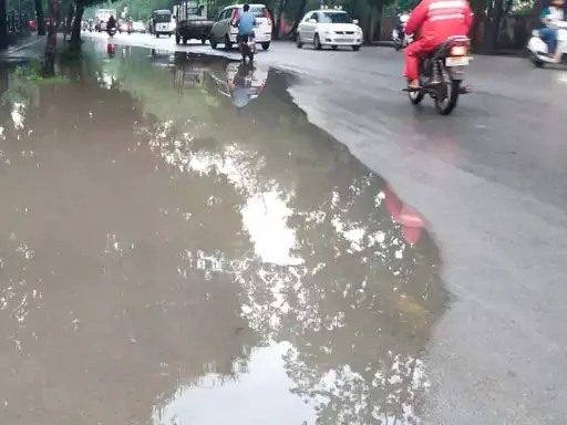 Bilaspur में जमकर हुई बारिश, जलभराव की स्थिति