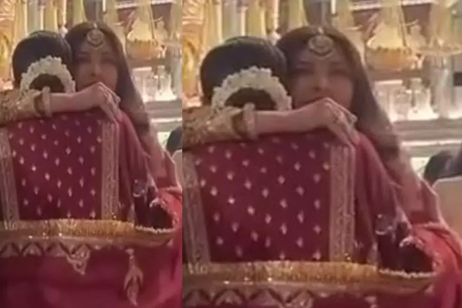 Aishwarya Rai, Deepika Padukone ने अनंत-राधिका की शादी में एक-दूसरे को गले लगाया