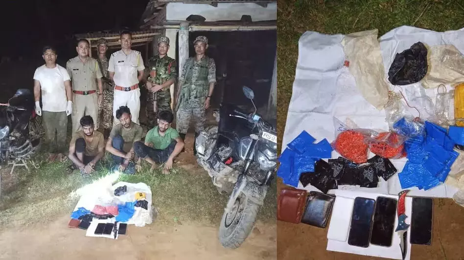 Meghalaya: 1 किलो से अधिक वजन वाली याबा गोलियों के साथ 3 लोग गिरफ्तार