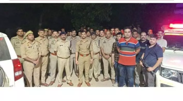 Bhati gang के शार्प शूटर को अरेस्ट करने गई STF और UP पुलिस टीम को झेलना पड़ा विरोध