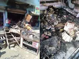 DELHI : शॉर्ट सर्किट के कारण स्कूल की लाइब्रेरी में आग लग गई
