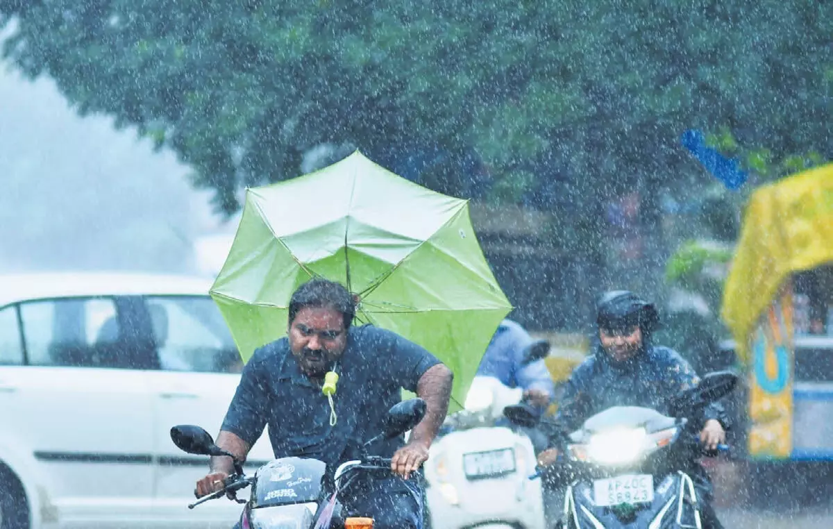 16 जुलाई को Andhra Pradesh के कुछ हिस्सों में भारी बारिश