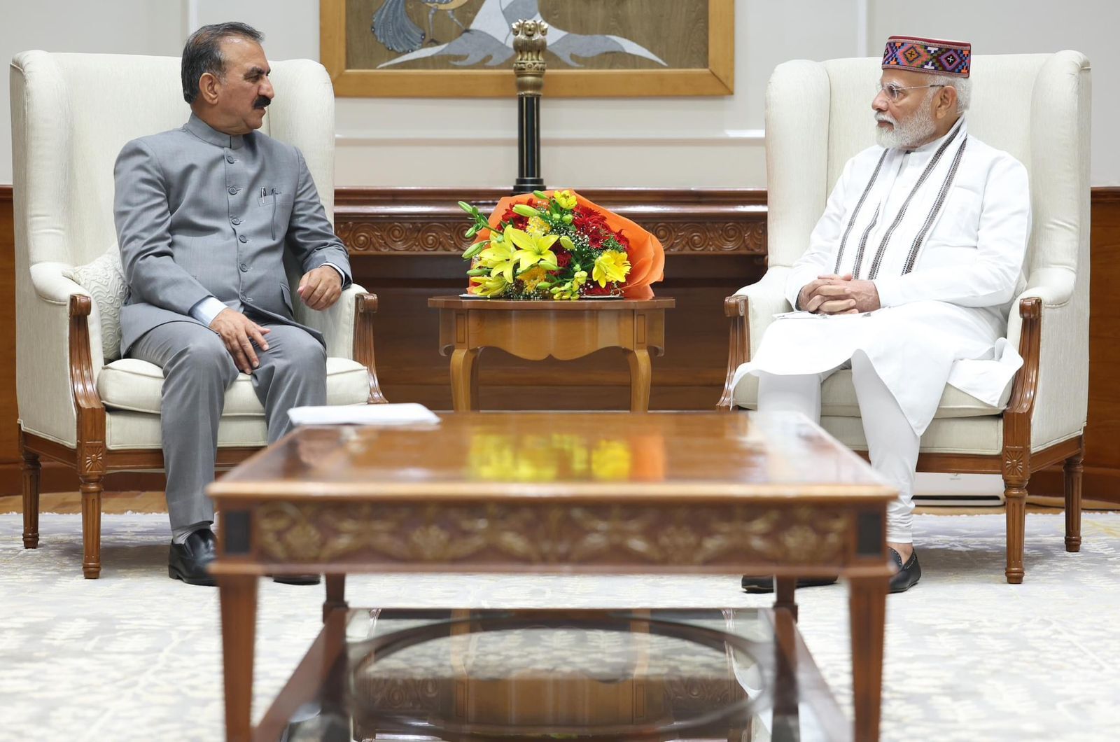 Himachal के सीएम सुखू ने दिल्ली में प्रधानमंत्री मोदी से मुलाकात की
