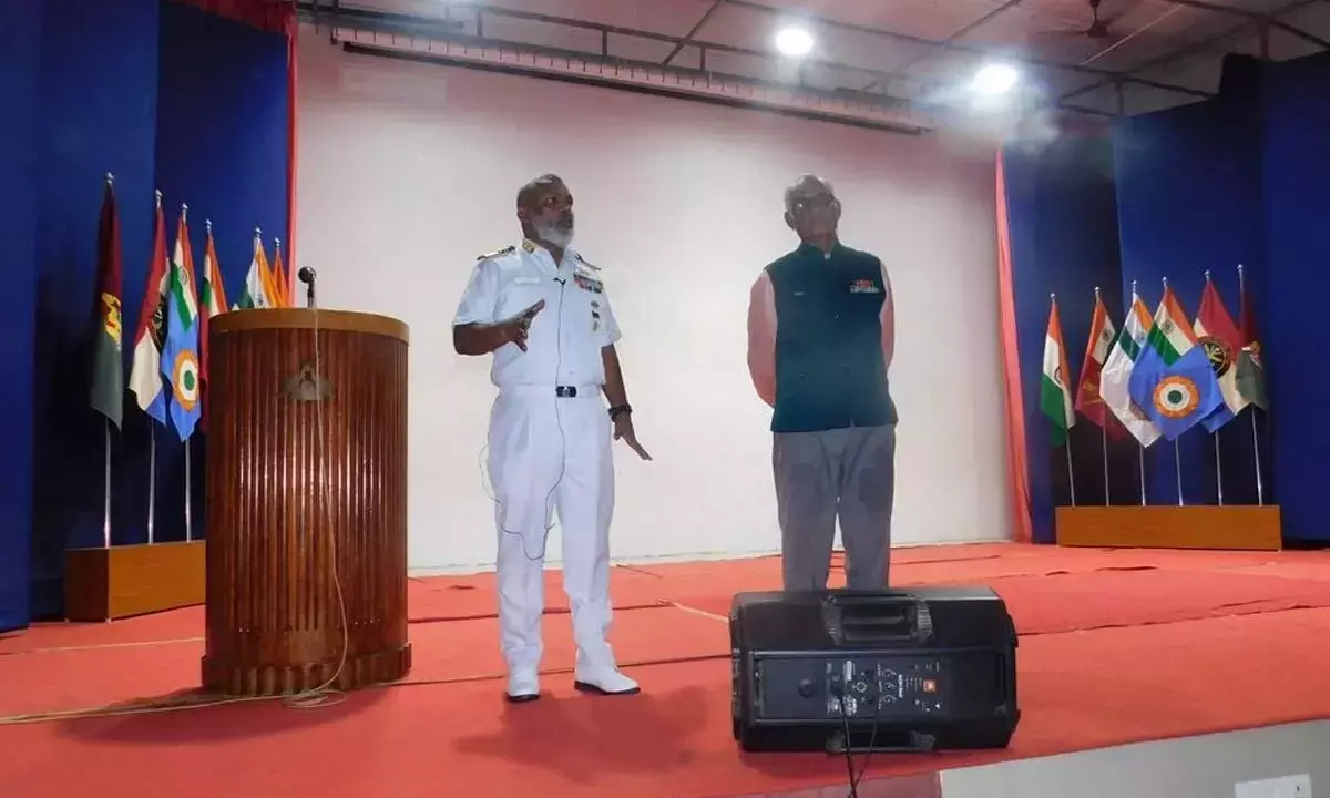 सैनिक School कोरुकोंडा में हाइड्रोग्राफी पर व्याख्यान