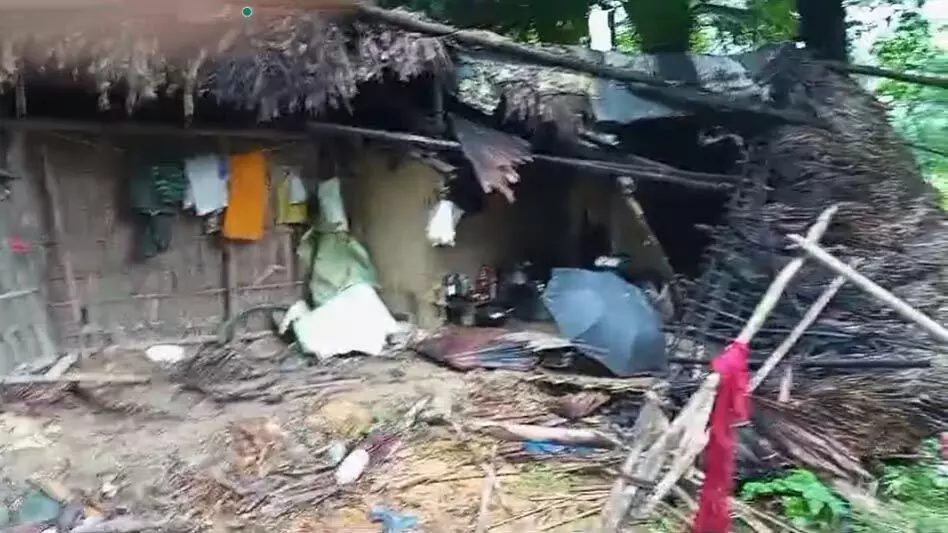Assam : जंगली हाथियों ने निज़ माकुम गांव में मचाई तबाही