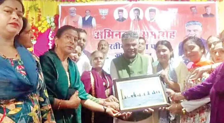Jawali में अभिनंदन समारोह में बोले कांगड़ा-चंबा के सांसद राजीव भारद्वाज
