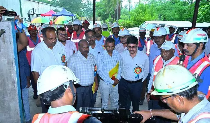 Shrirampur ओपनकास्ट खनन परियोजना का निरीक्षण किया