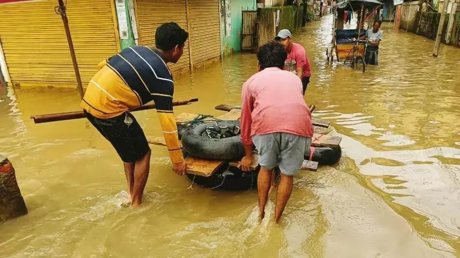 Assam में बाढ़ की स्थिति में सुधार, जलस्तर घटा