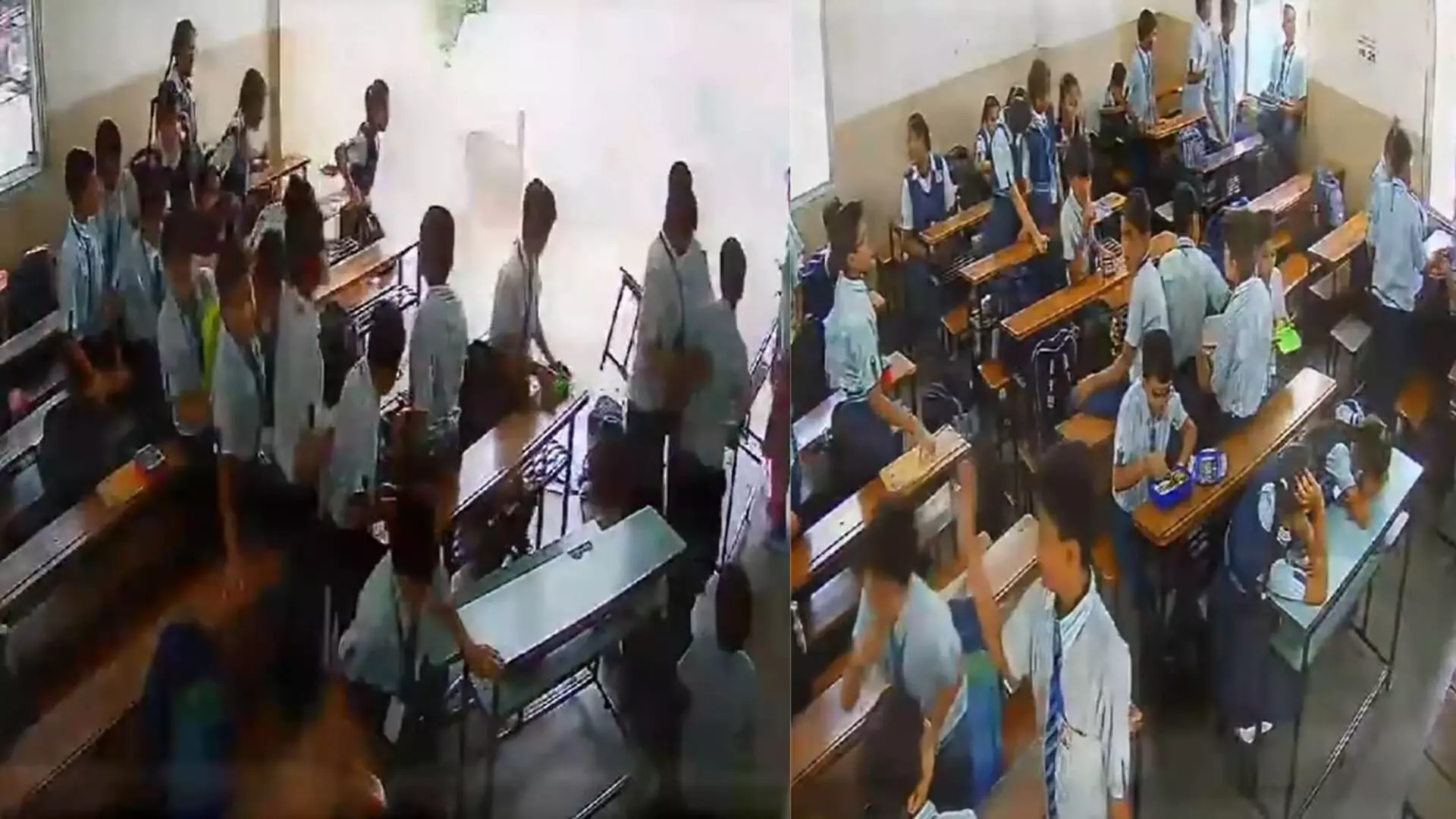 Lunch Break के दौरान गिरी क्लास की दीवार, एक छात्र घायल, वीडियो...