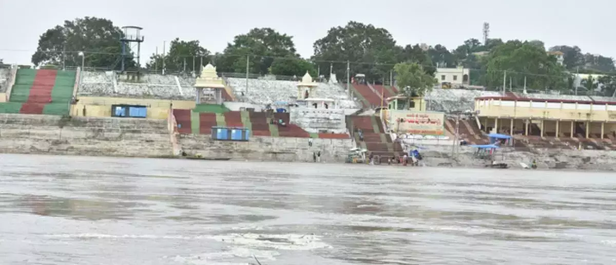Bhadrachalam में गोदावरी नदी का जलस्तर 31.50 तक पहुंचा