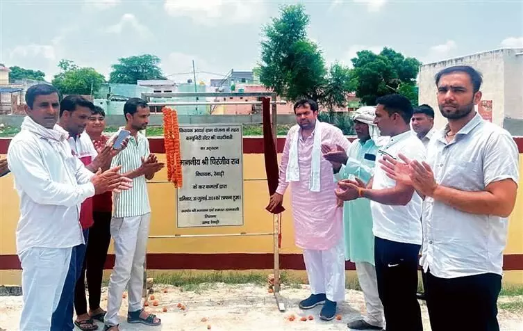 Haryana : कांग्रेस विधायक ने रखी अंबेडकर भवन की आधारशिला