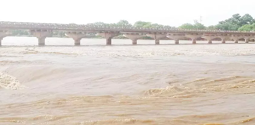 Rajnandgaon News: शिवनाथ नदी उफान पर