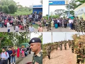 भारत-बांग्लादेश सीमा पर BSF जवान हाई अलर्ट पर