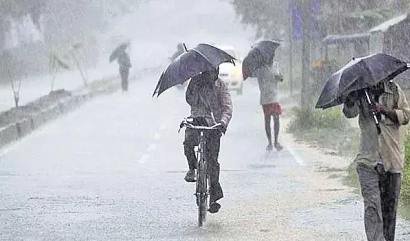 पूर्ववर्ती Karimnagar जिले के कुछ हिस्सों में भारी बारिश