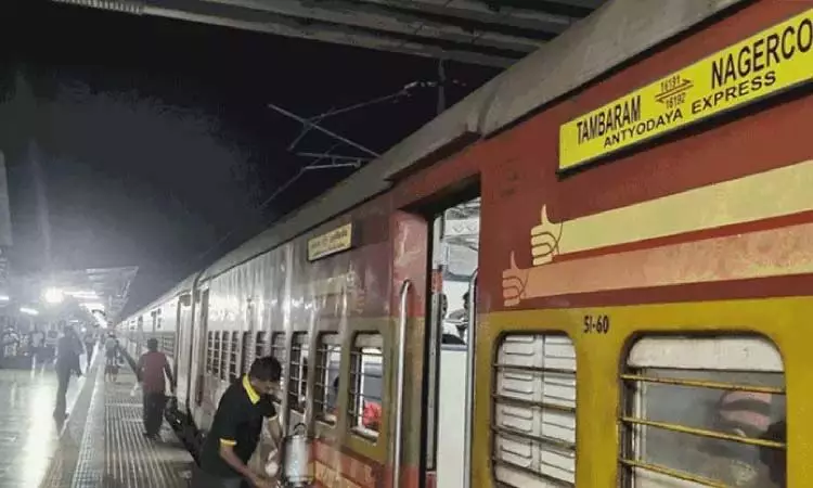 CHENNAI: रेलवे ने अंत्योदय एक्सप्रेस और अन्य ट्रेनें रद्द करने की घोषणा की