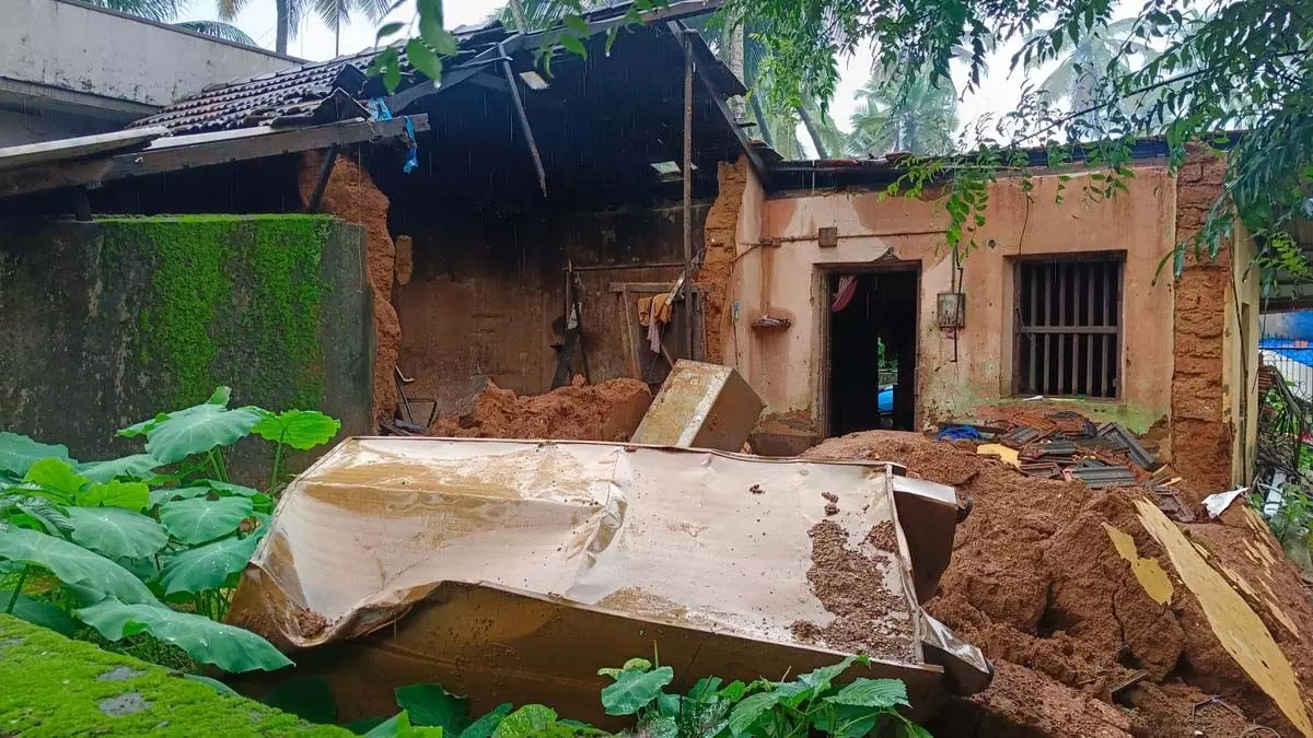 Udupi जिले में पिछले 24 घंटों में पांच घर क्षतिग्रस्त